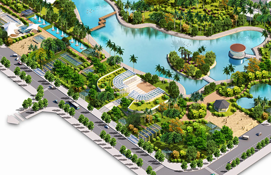 Công viên hồ điều hòa – Khu đô thị Tây Nam Hà Nội